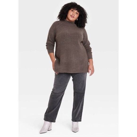 Ava & Viv Sweaters - Ava & Viv NWT size 4X brown cozy mock neck sweater